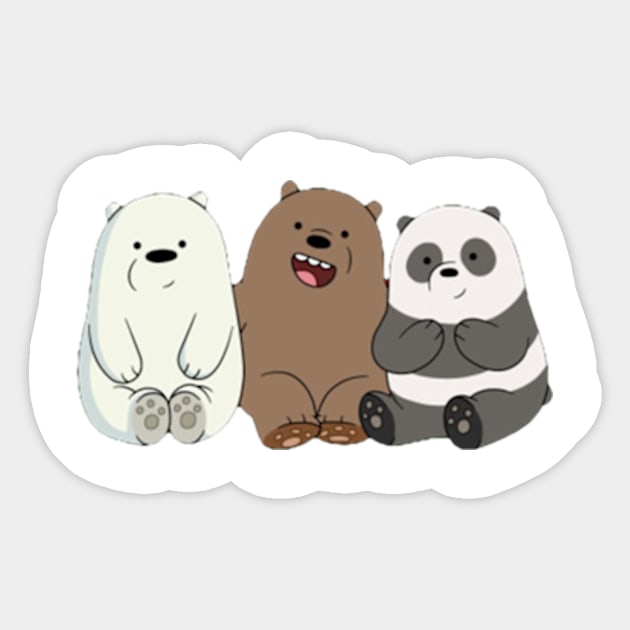 We Bare Bears Sticker by positive_negativeart